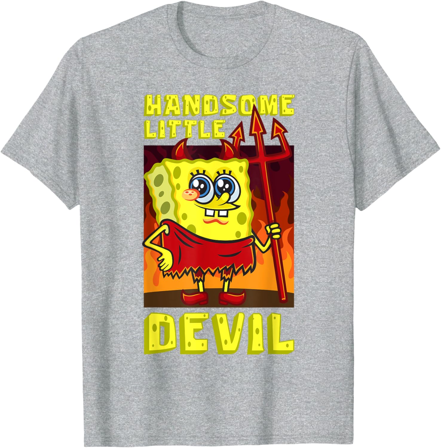 Mademark SpongeBob Handsome Little Devil Halloween Costume Kids T-Shirt - 6