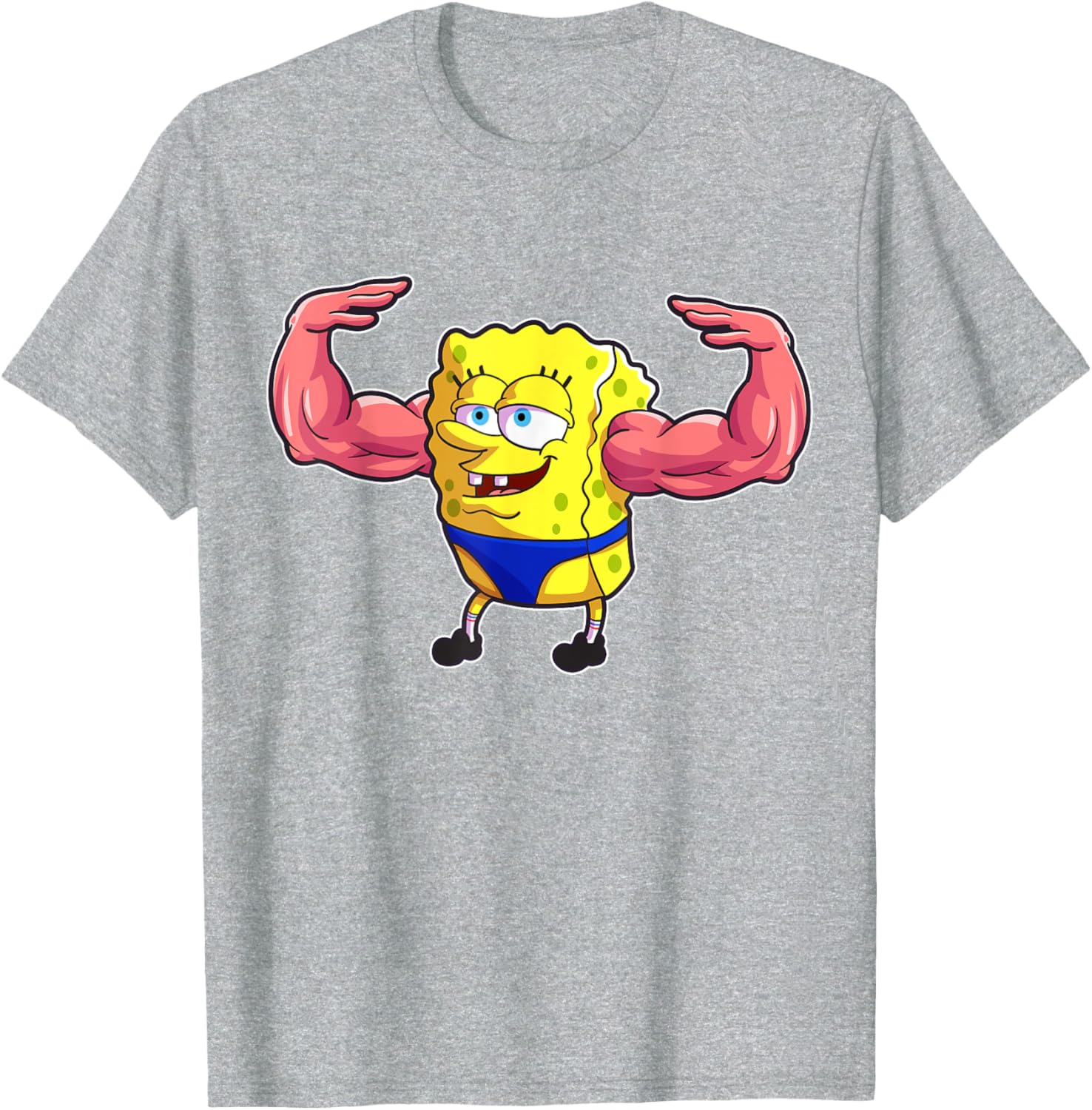 Mademark SpongeBob SquarePants MuscleBob BuffPants T-Shirt for Fans - 1