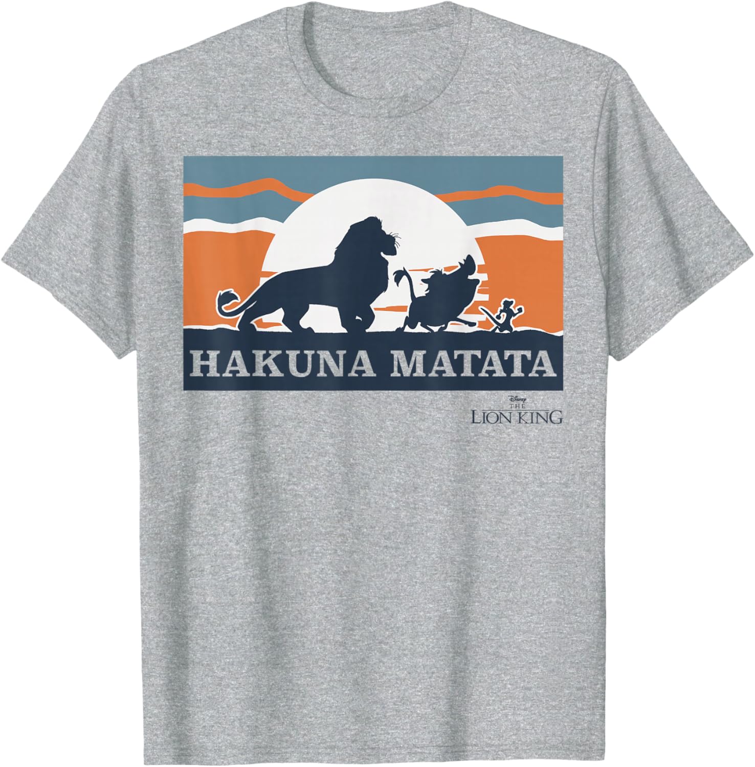 Disney Lion King Retro Hakuna Matata Trio Silhouette T-Shirt for Fans - 1