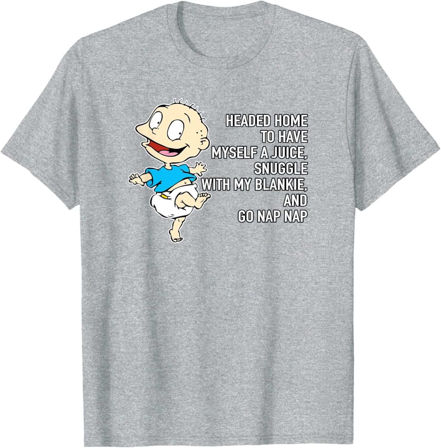 Mademark Rugrats Tommy Pickles Juice Blankie Nap Nap T-Shirt for Kids - 5
