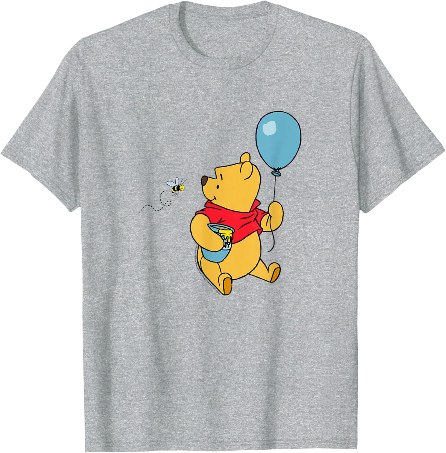 Adorable Disney Winnie the Pooh T-Shirt with Balloon and Honey Design - 9
