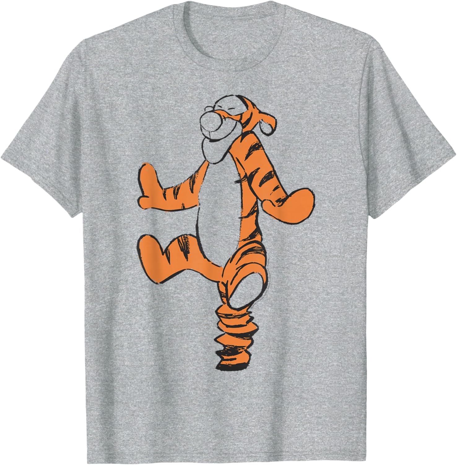 Disney Winnie the Pooh Tigger Simple Sketch T-Shirt for Fun Outfits - 2