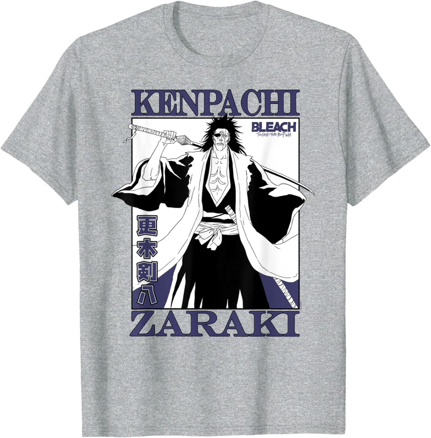 Bleach Thousand Year Blood War Kenpachi Zaraki Anime T-Shirt for Fans - 2