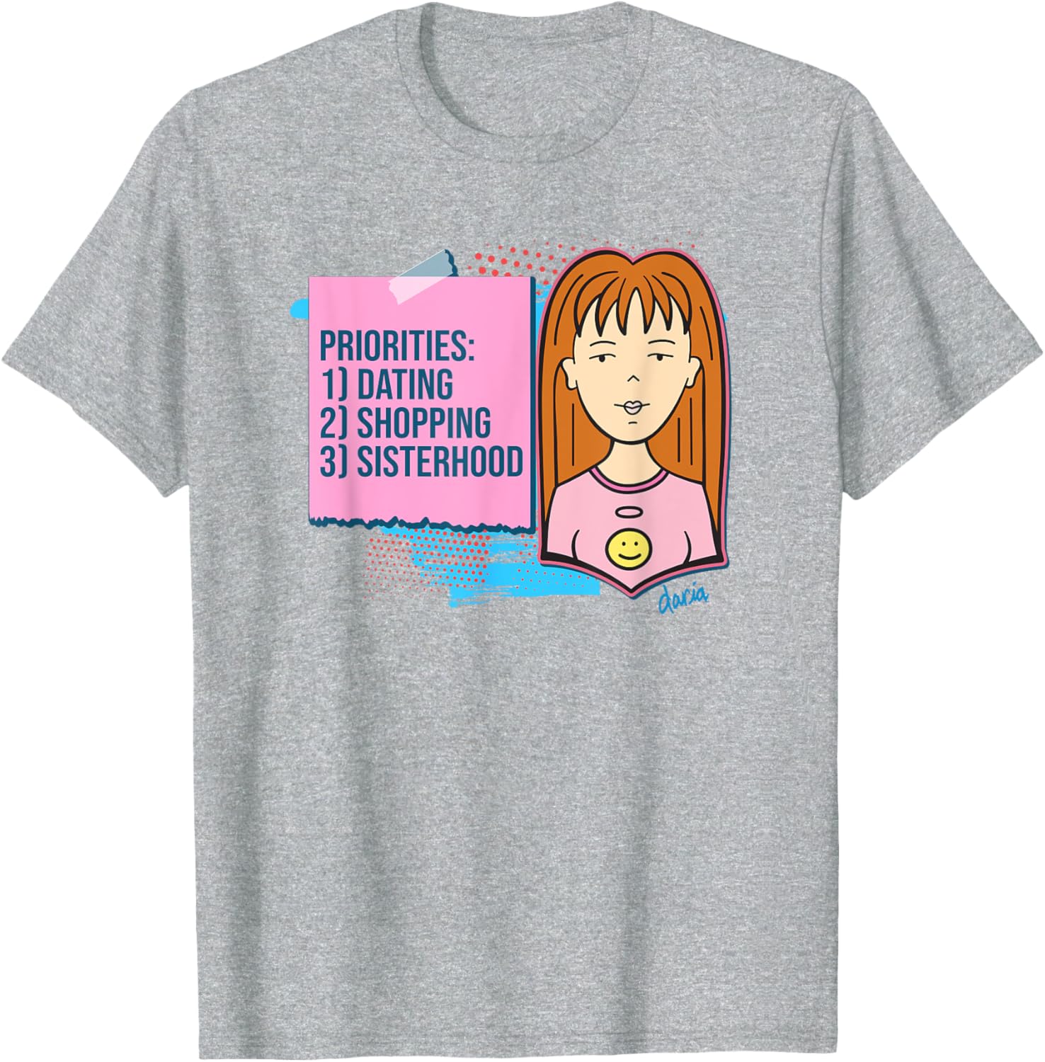 Mademark x Daria Quinn Priorities T-Shirt - Trendy Casual Wear for All - 4