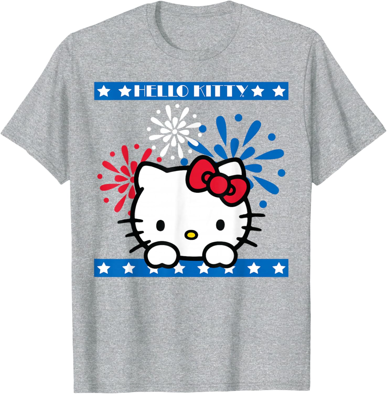 Hello Kitty Fireworks 4th of July T-Shirt for Women Girls Men Kids - 4