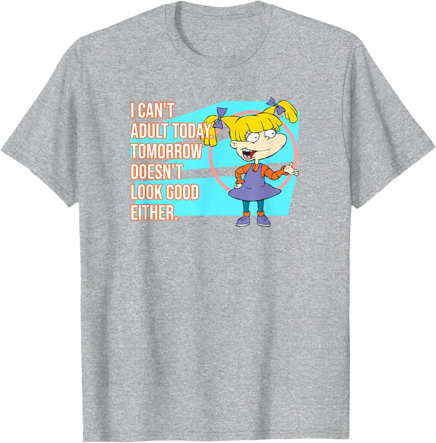 Mademark Rugrats I Can't Adult Today Funny Graphic T-Shirt for Everyone - 3