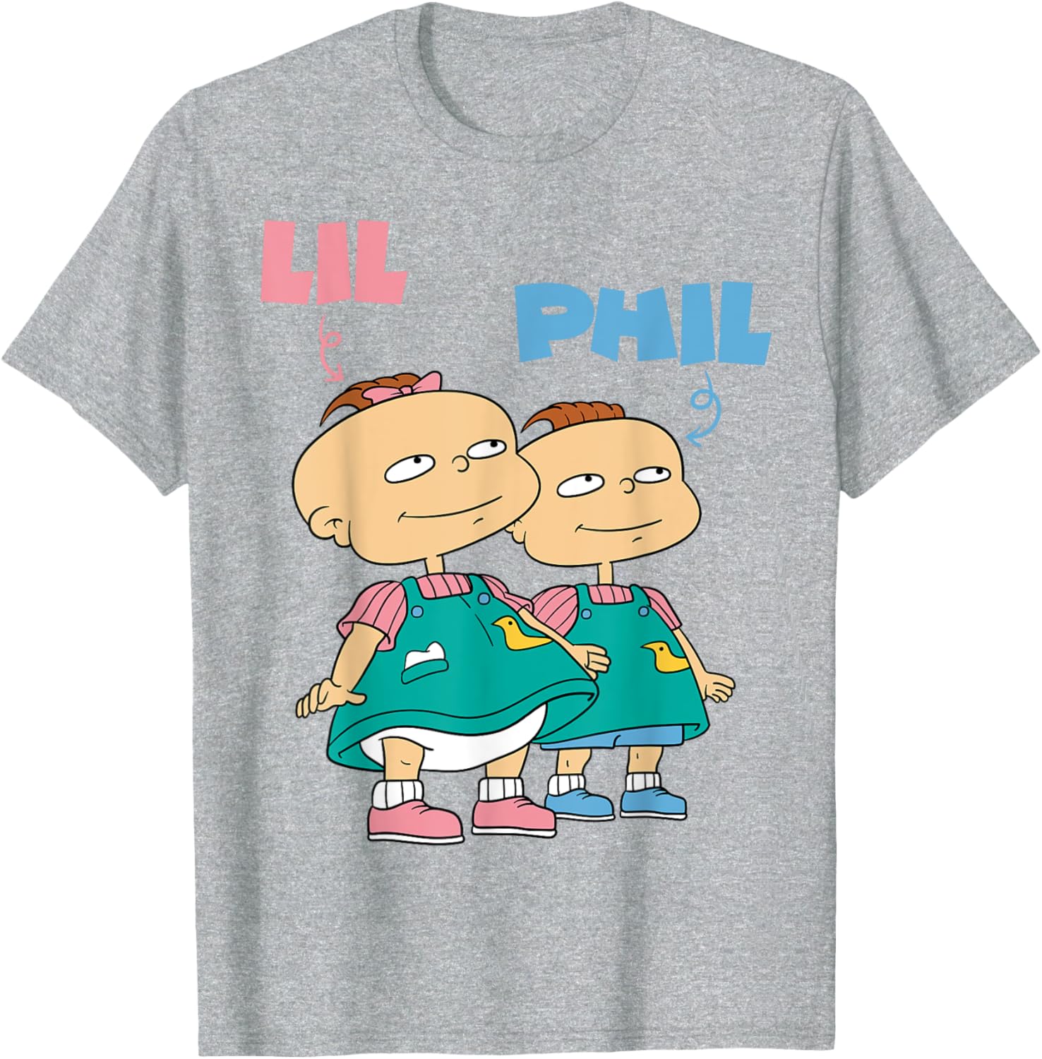 Mademark x Rugrats Lil and Phil Devil Twins T-Shirt for Kids and Adults - 14