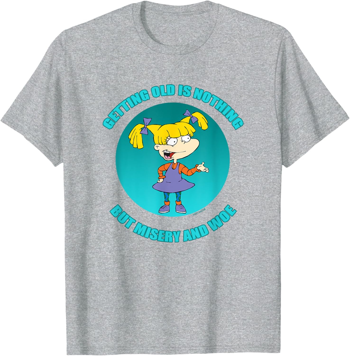 Mademark Rugrats Angelica Getting Old T-Shirt for Fun Retro Style - 2