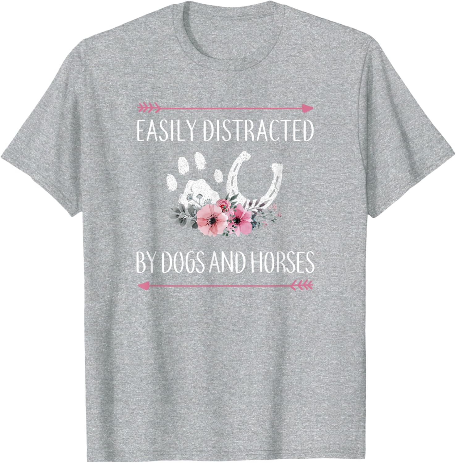 Horse Lover T-Shirt for Women, Teens, and Girls - Cute Horse Design - 3