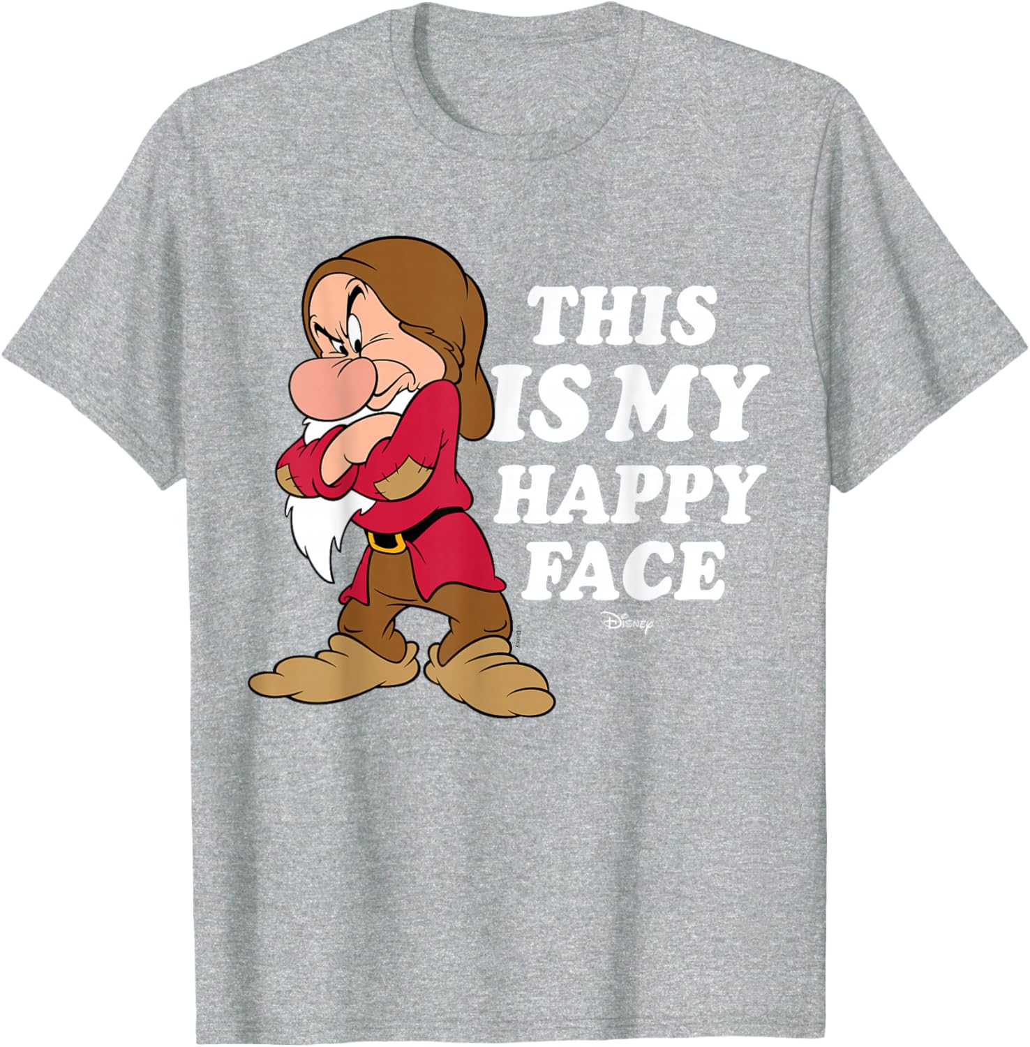 Disney Princess Snow White Grumpy Happy Face T-Shirt for Kids - 10