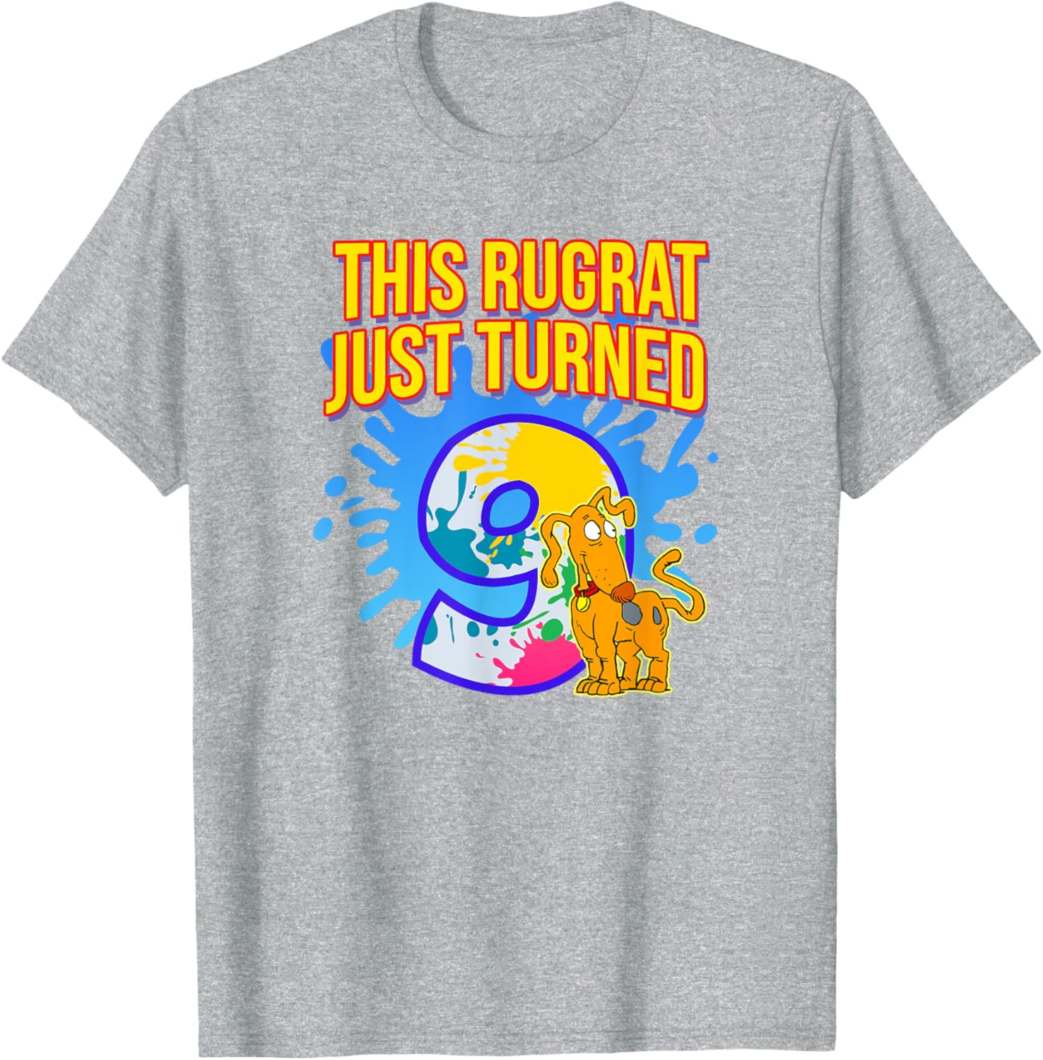 Mademark x Rugrats 9th Birthday T-Shirt for Kids Fun Birthday Celebration - 4