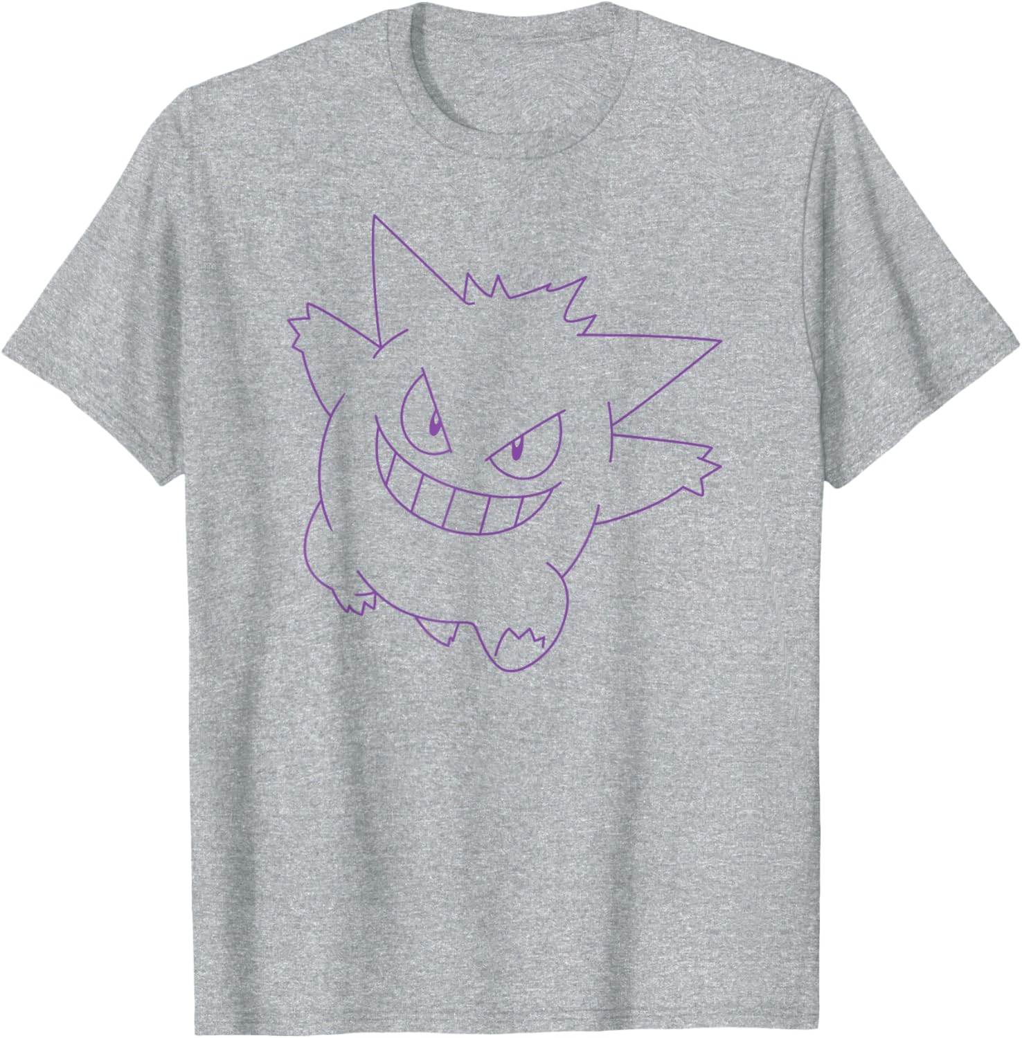 Pokémon Gengar Big Face T-Shirt Fun Graphic Tee for Fans and Collectors - 5