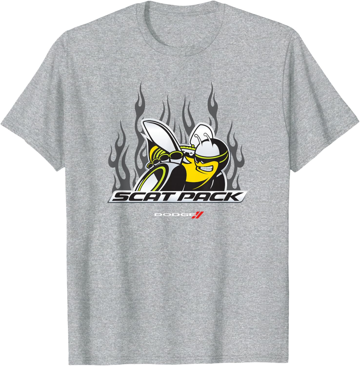 Dodge Scat Pack Flames T-Shirt for Car Enthusiasts - Stylish Apparel - 4