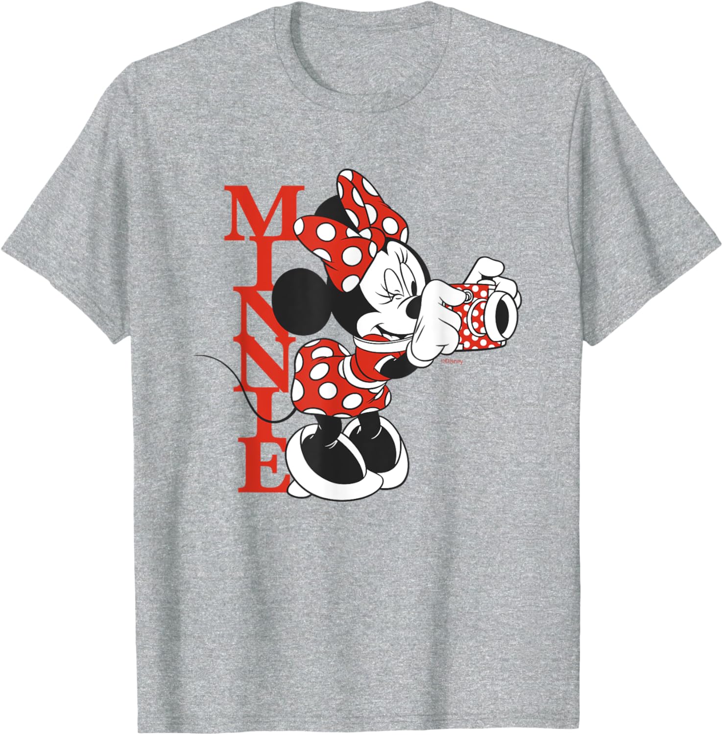 Vintage Disney Minnie Mouse Polka Dot T-Shirt with Camera for Fashion Lovers - 12