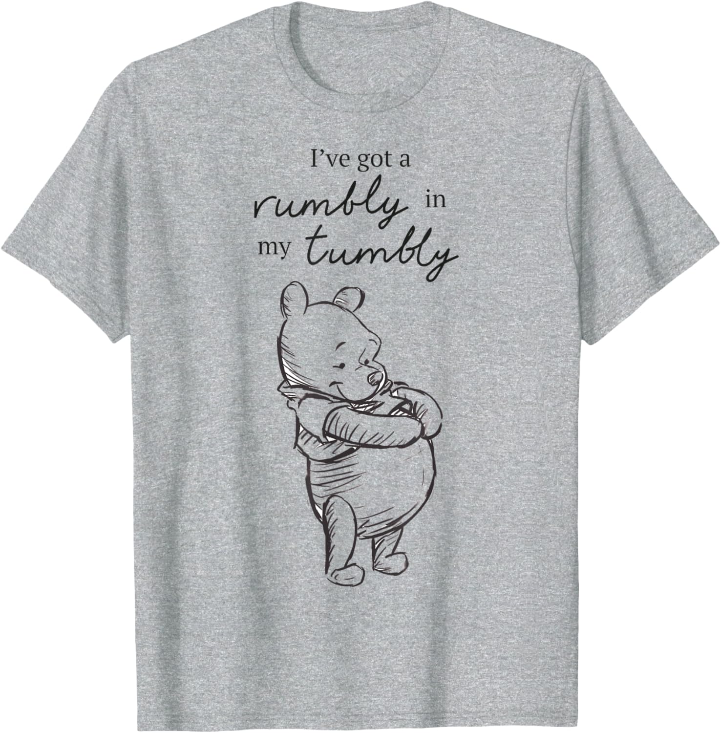 Disney Winnie The Pooh Rumbly Tummy Logo T-Shirt for Kids and Adults - 2