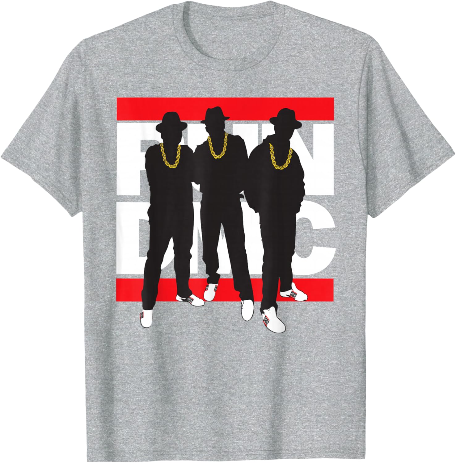 Run DMC Official Black Silhouette Band T-Shirt Size Small for Fans - 1