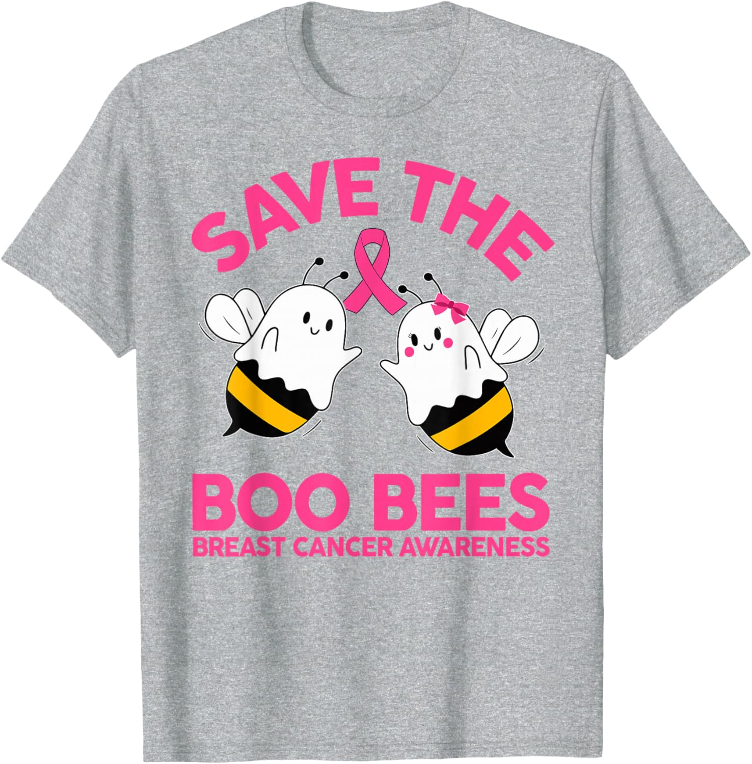 Save The Boobees Breast Cancer Halloween T-Shirt for Women - 19