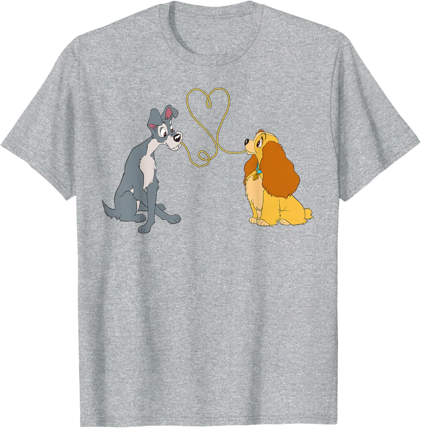 Disney Lady and The Tramp Bella Notte T-Shirt for Fans of Classic Romance - 1