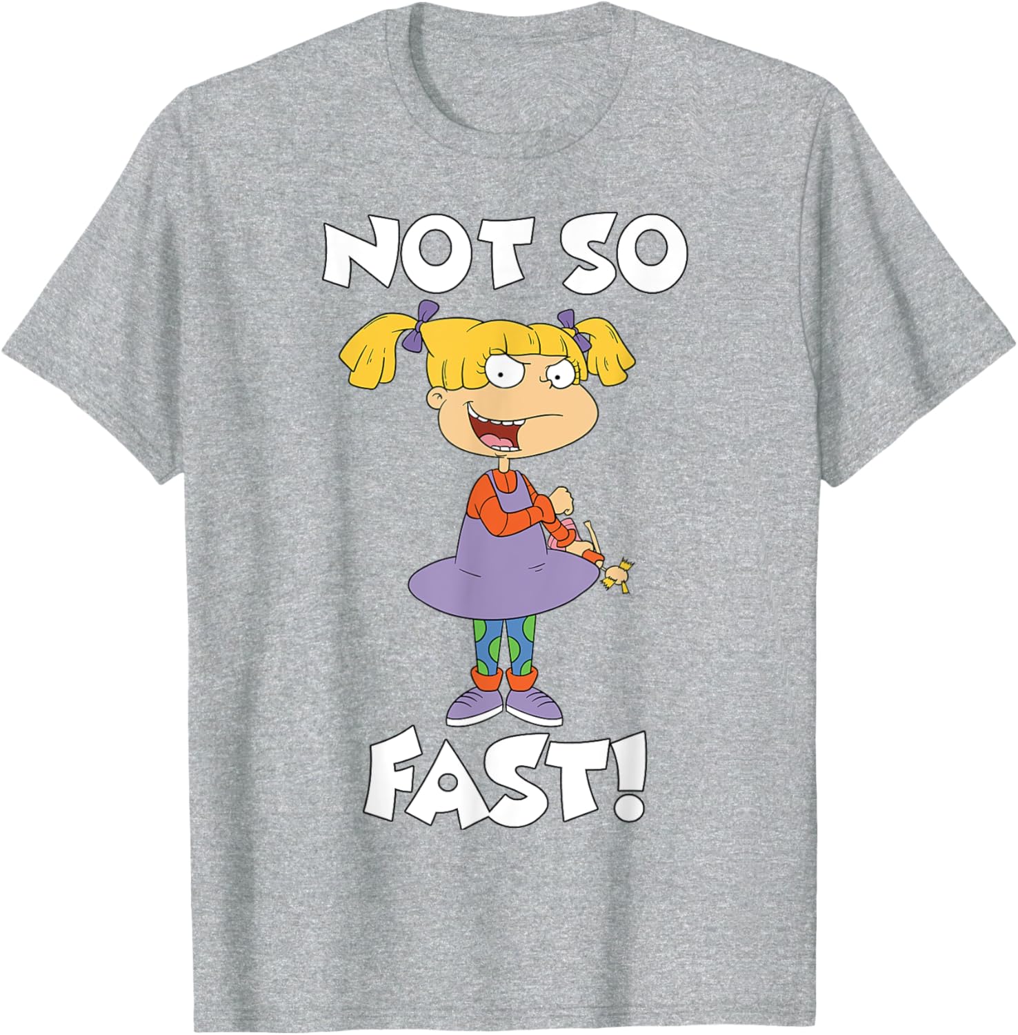 Mademark Rugrats Angelica Pickles Not So Fast T-Shirt for Kids - 1