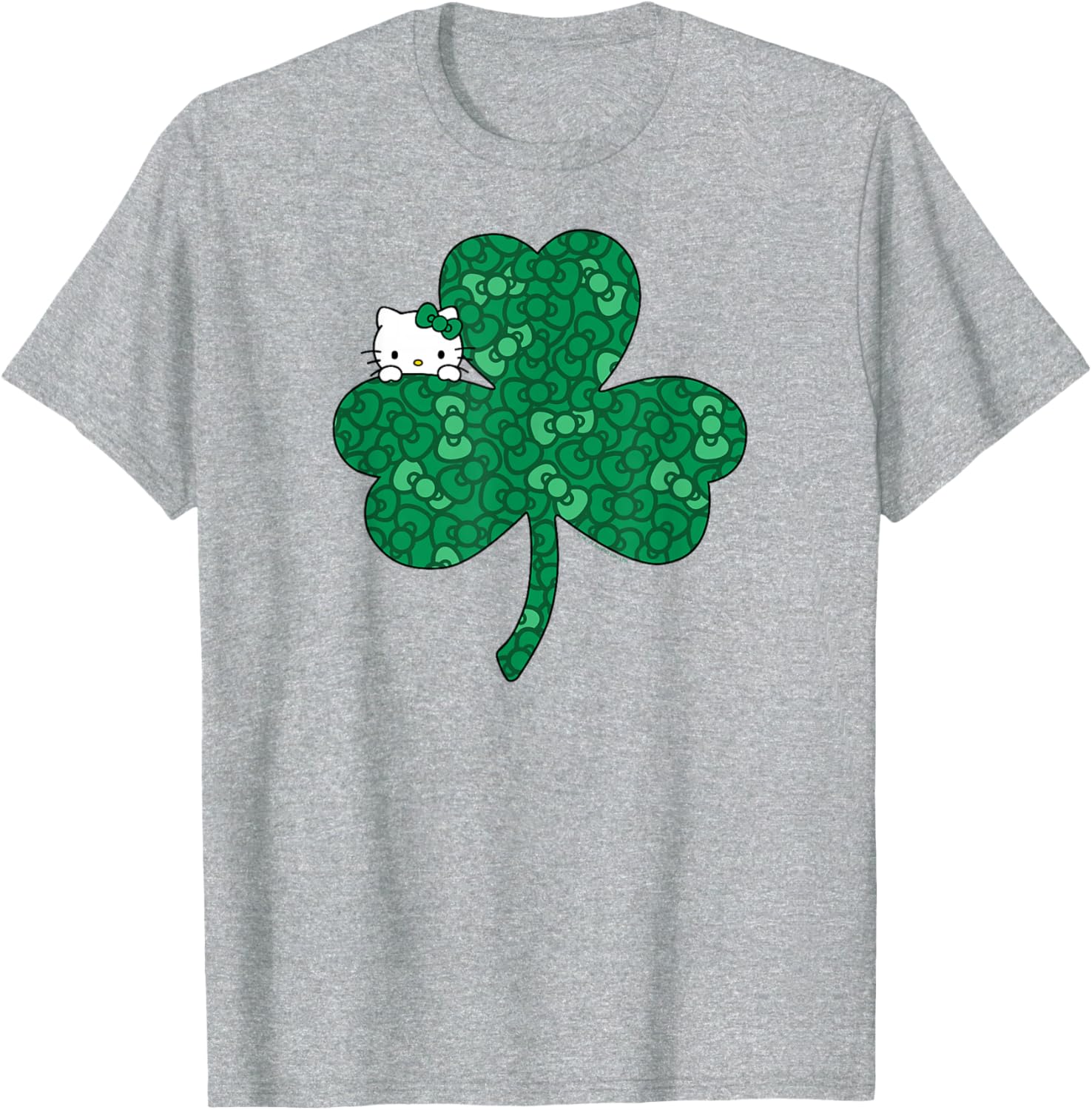 Hello Kitty Saint Patrick's Day Clover and Bows T-Shirt for Kids - 2
