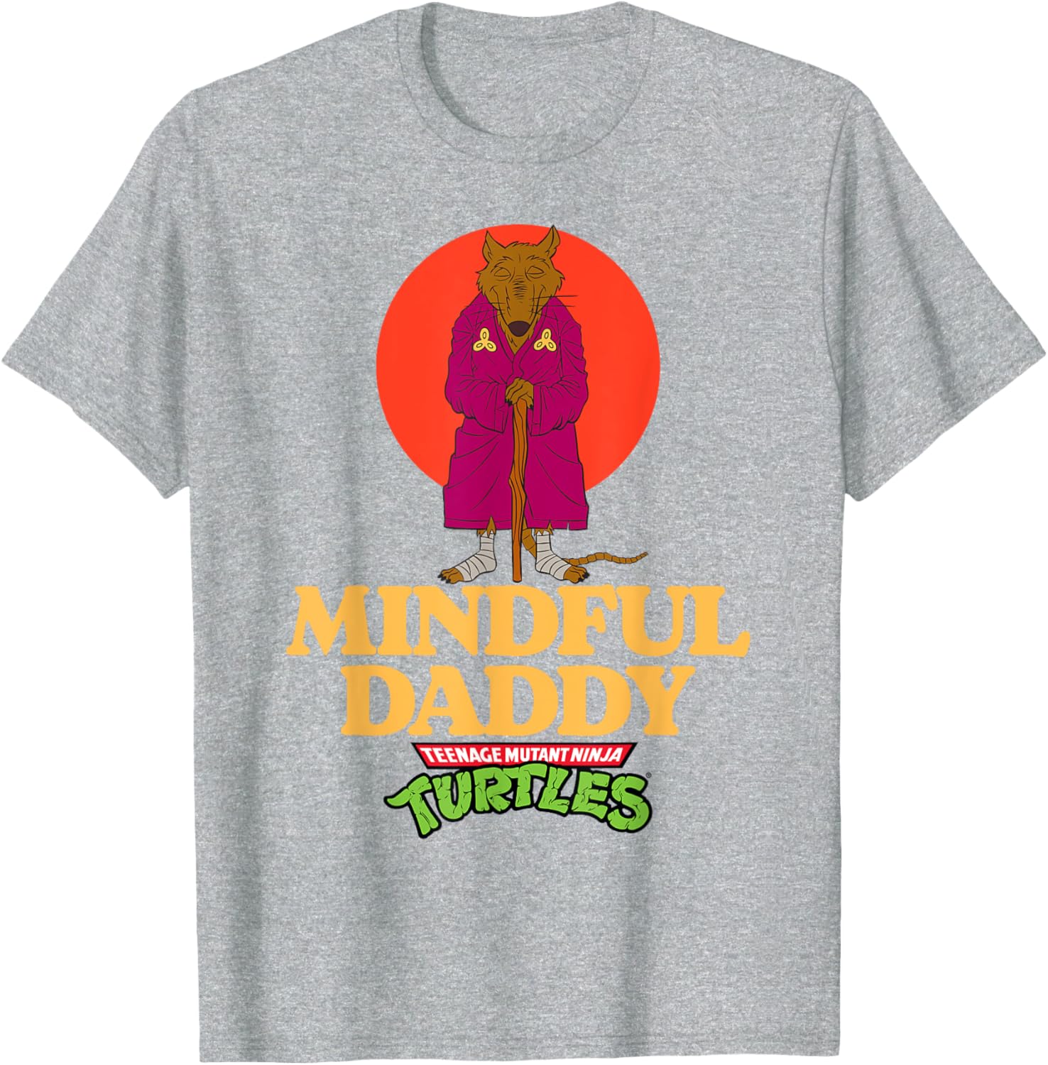 Mindful Daddy Splinter TMNT Father's Day T-Shirt for Super Dads - 8