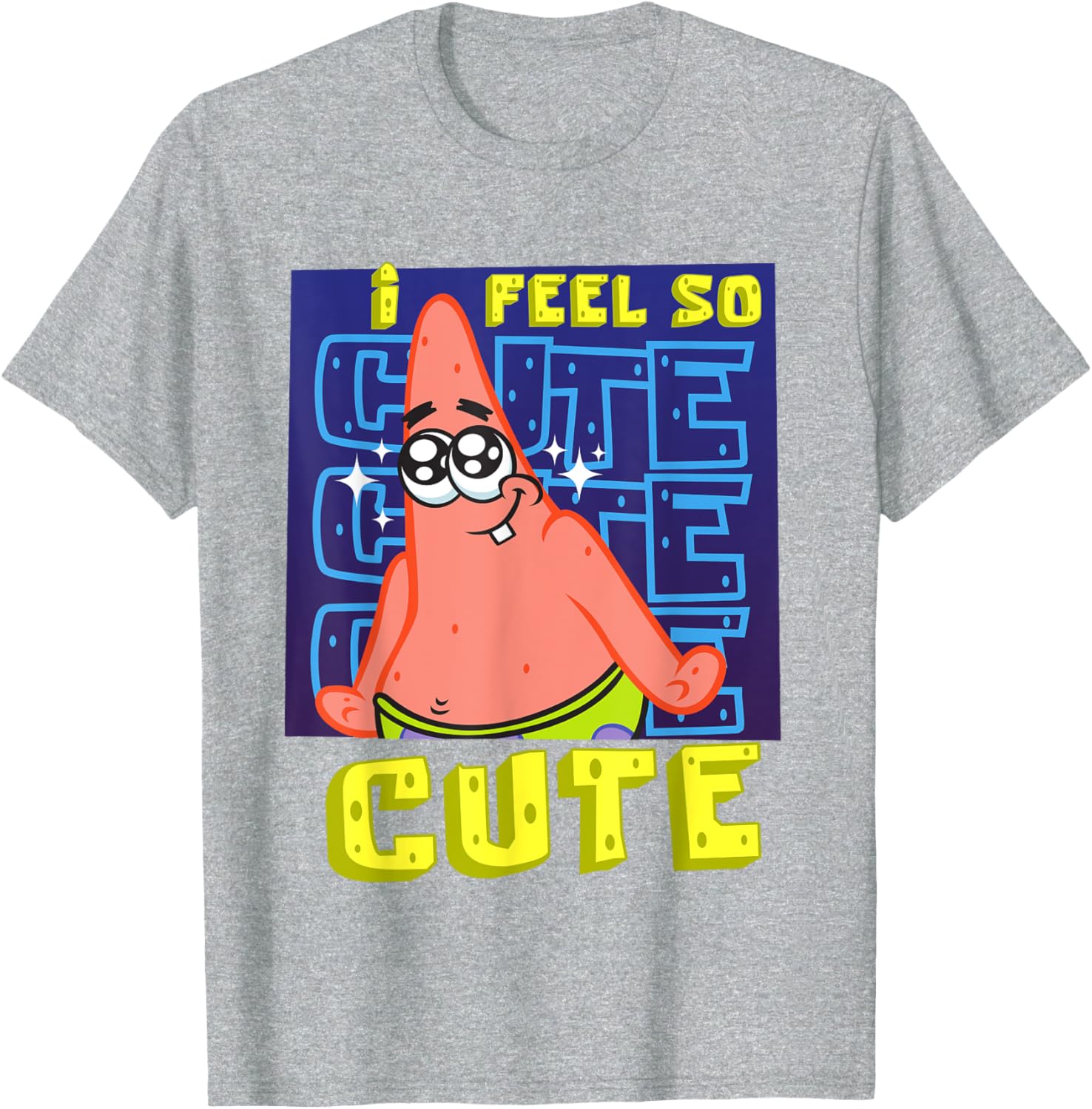 Mademark SpongeBob I Feel So Cute Patrick Star Baby T-Shirt for Kids - 15