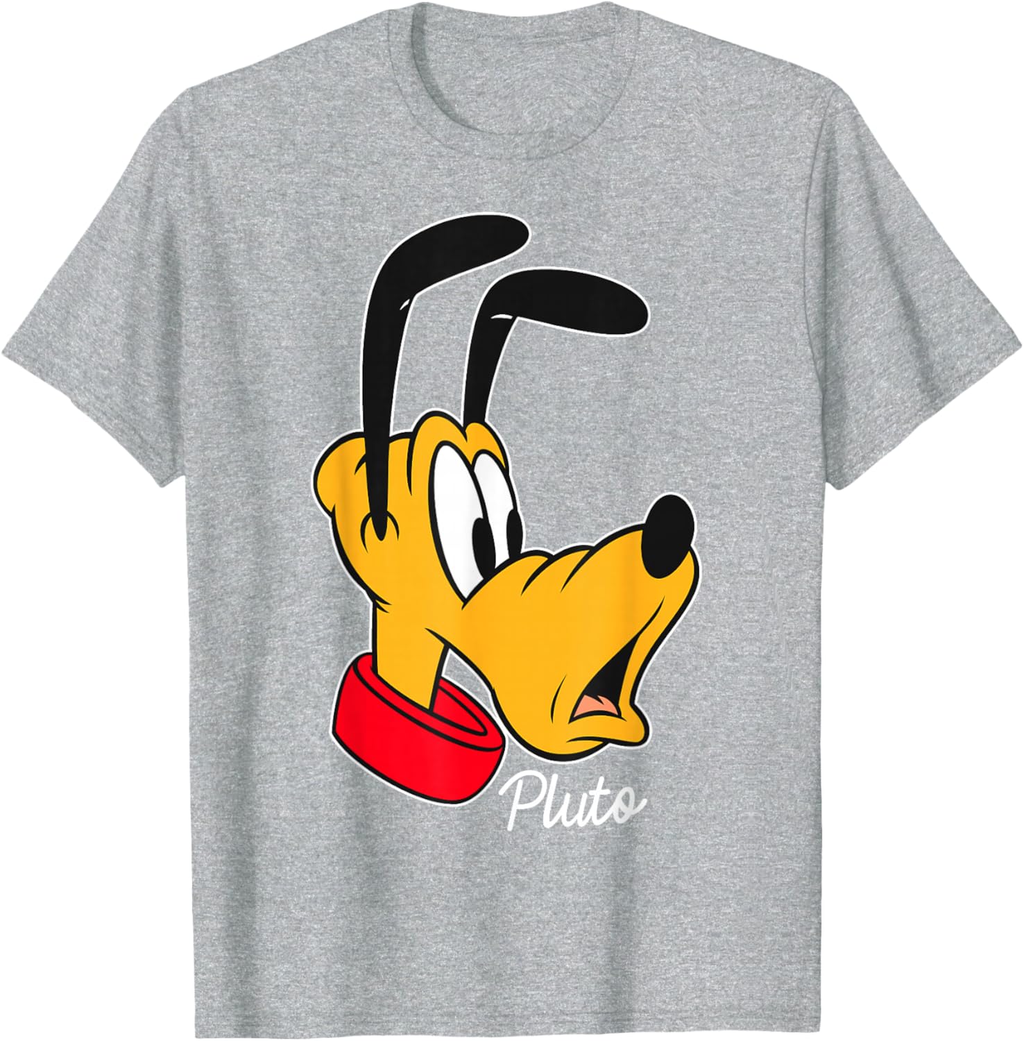 Disney Mickey And Friends Pluto Big Face T-Shirt for Fun and Comfort - 1