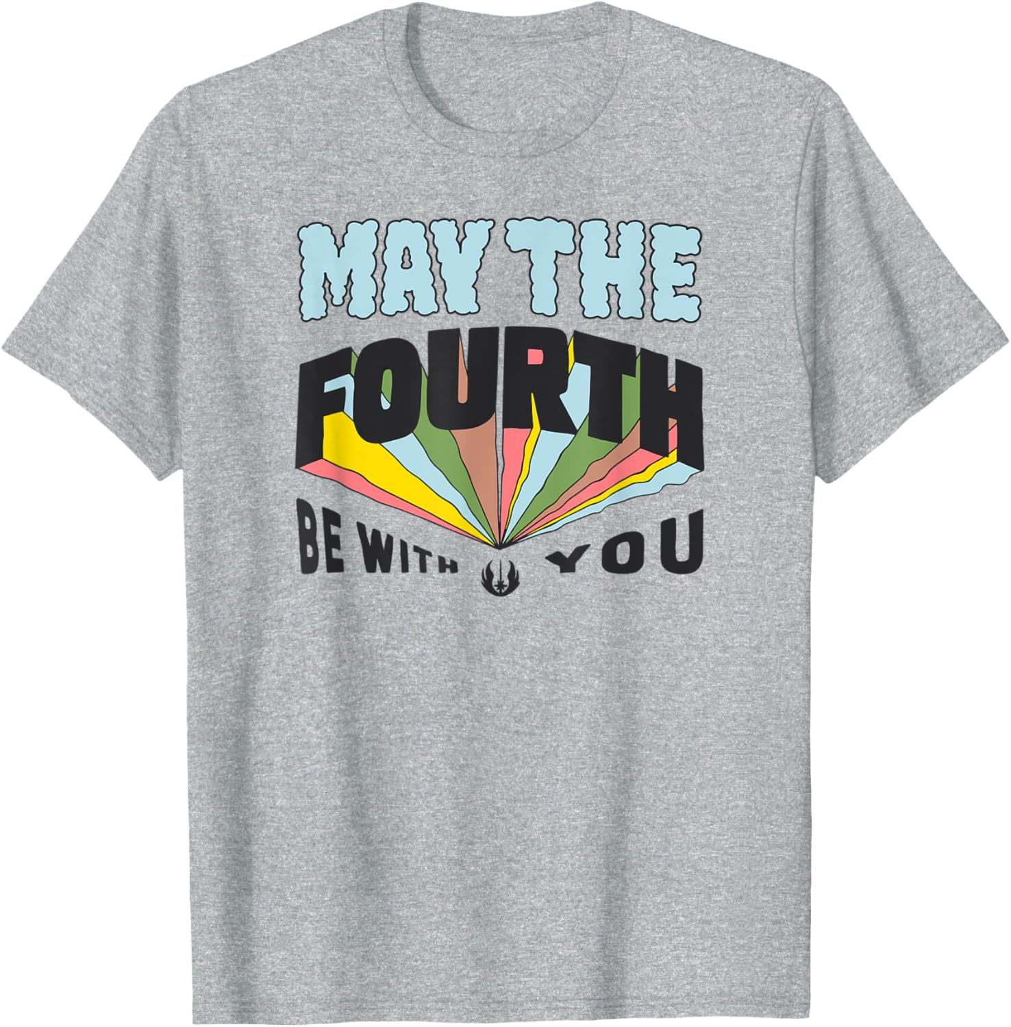 Fun Blue May the Fourth Boys T-Shirt Multi Color Small Size Clothing - 4