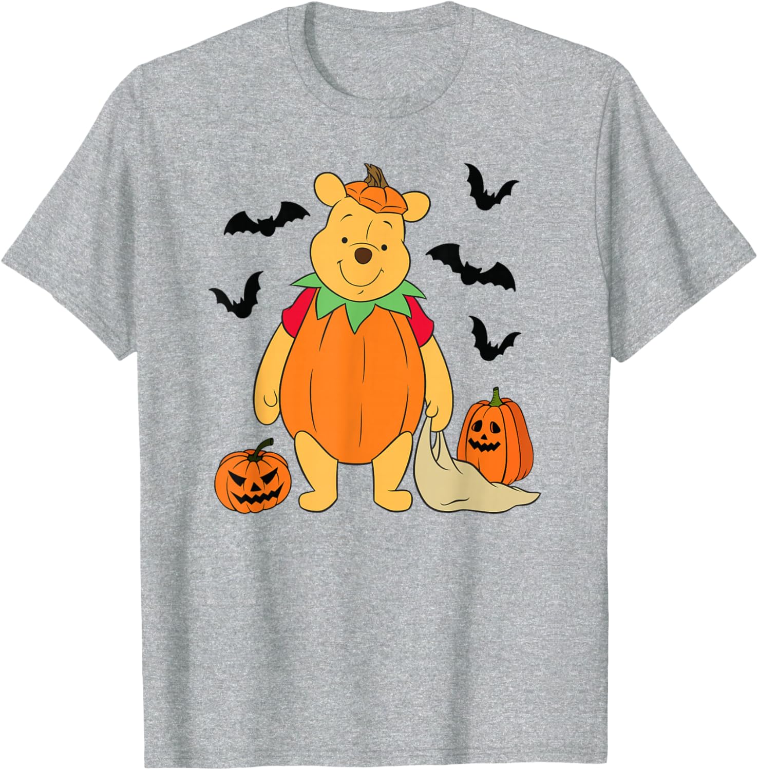 Disney Winnie the Pooh Halloween Big Pumpkin T-Shirt for Kids and Adults - 10