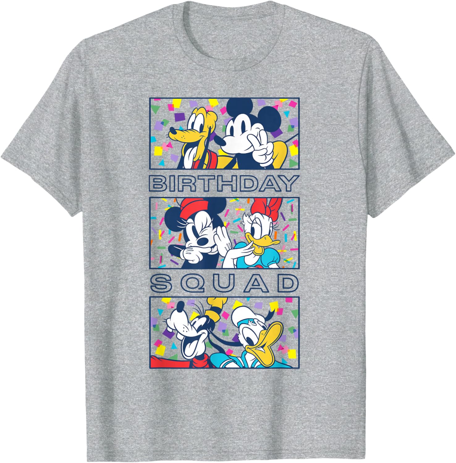 Disney Mickey Mouse Confetti Crew Birthday Squad T-Shirt for Kids - 7