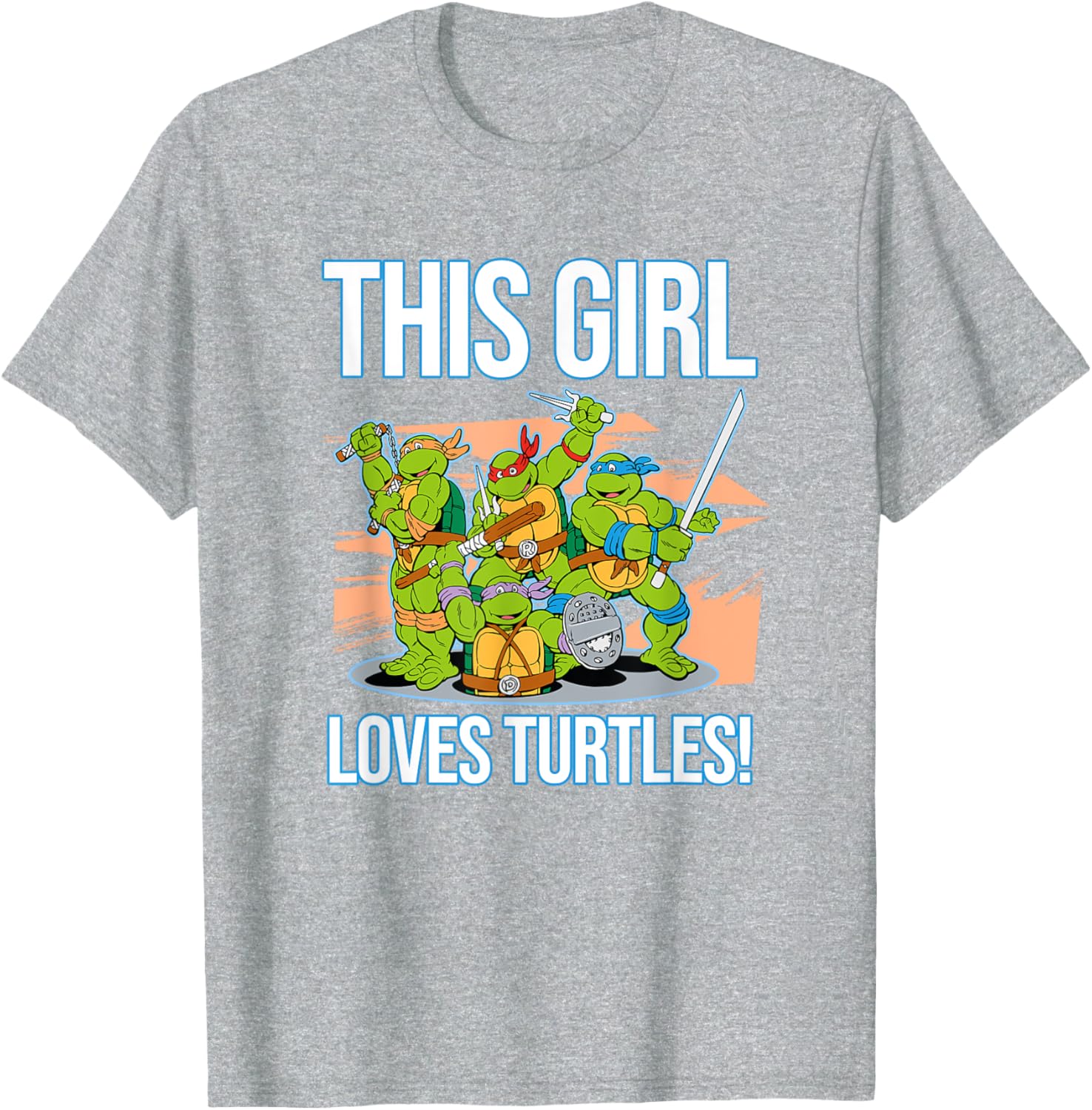 Mademark Teenage Mutant Ninja Turtles This Girl Loves Turtles T-Shirt - 5