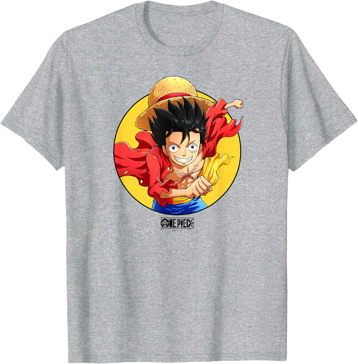 Luffy Celebration Circle T-Shirt - One Piece Anime Fan Apparel - 1
