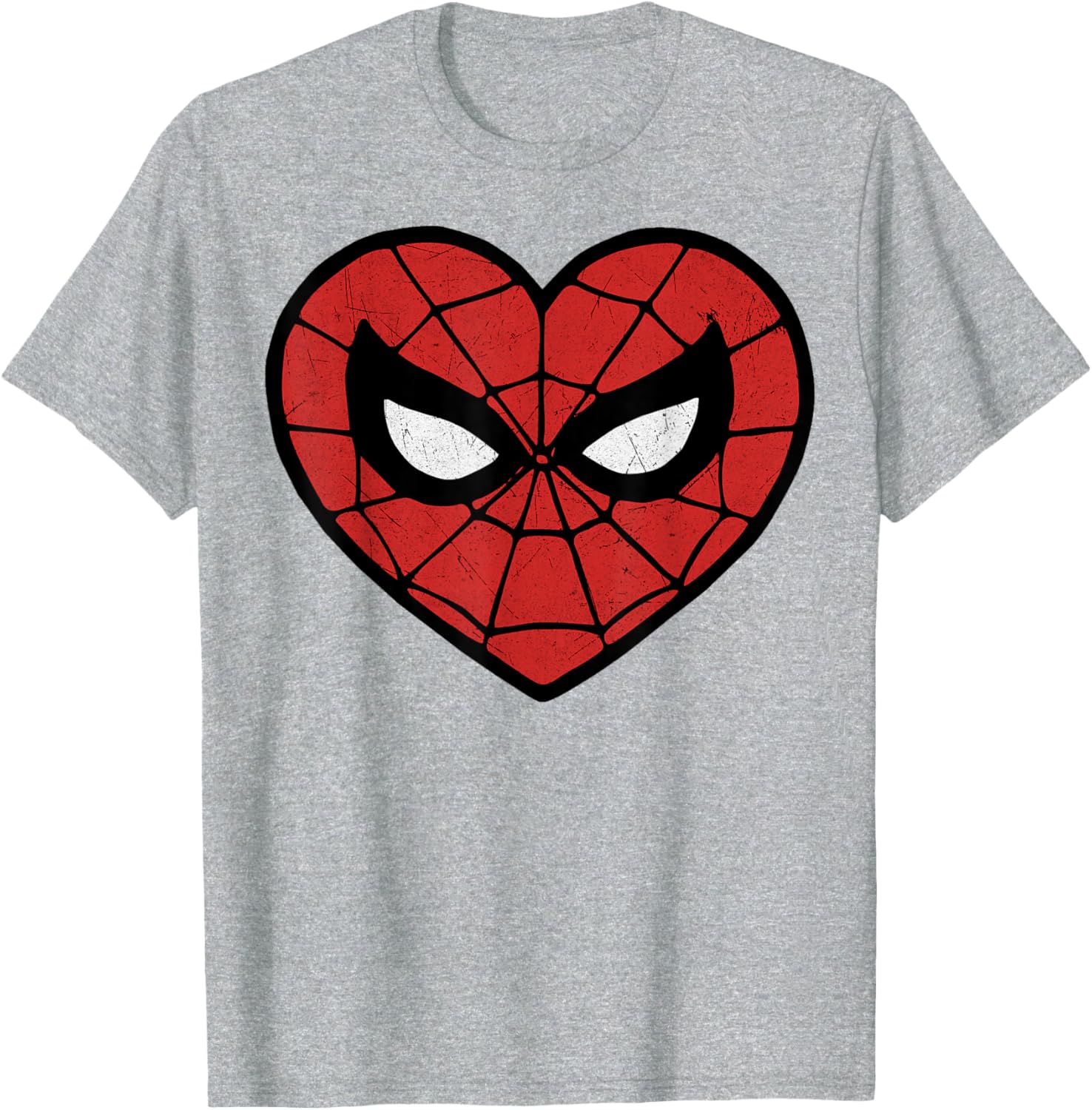 Marvel Spider-Man Valentine's Heart Logo T-Shirt for Fans and Lovers - 5