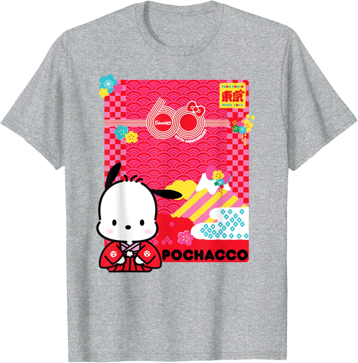 Pochacco Sanrio 60th Anniversary T-Shirt for Kids and Adults - 23