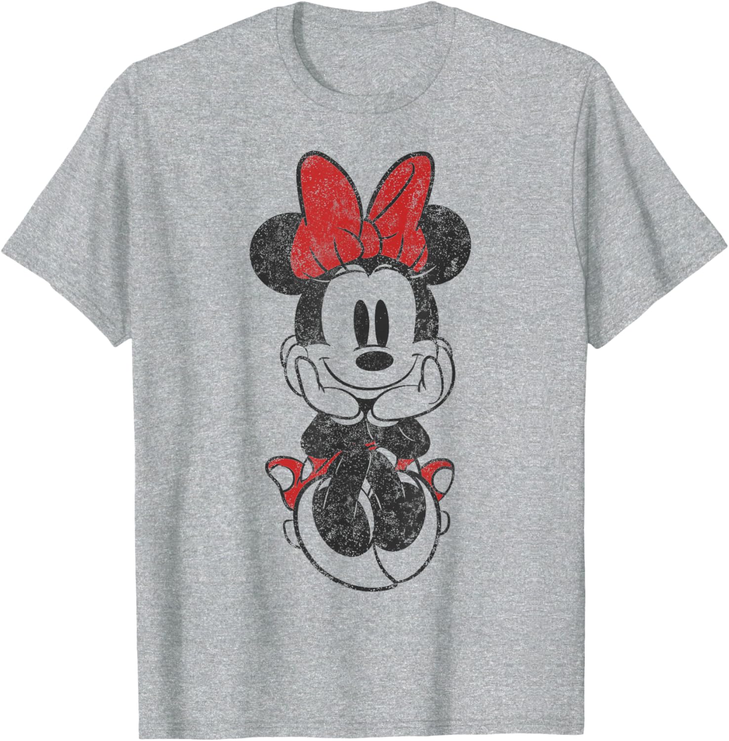 Vintage Minnie Mouse Sitting T-Shirt Featuring Disney Mickey And Friends - 2