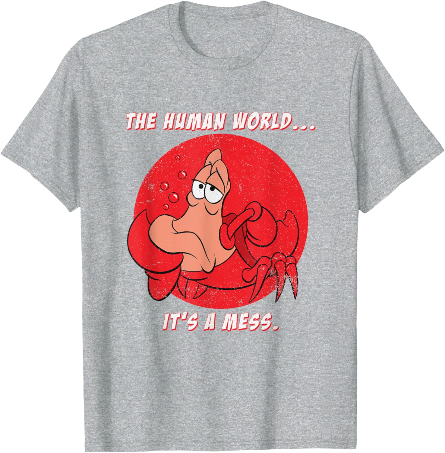 Disney The Little Mermaid Sebastian Human World T-Shirt for Fans - 11