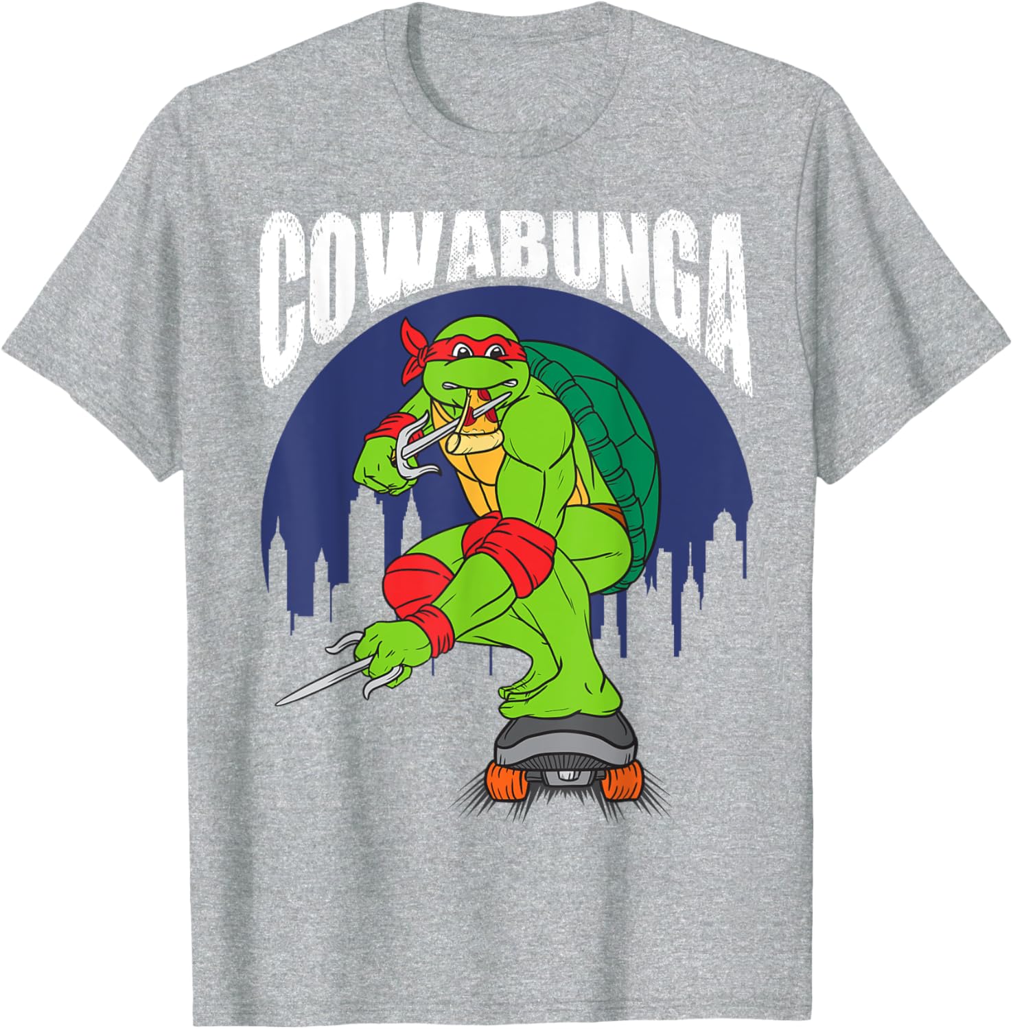 Mademark Teenage Mutant Ninja Turtles Cowabunga Raphael Pizza T-Shirt - 19
