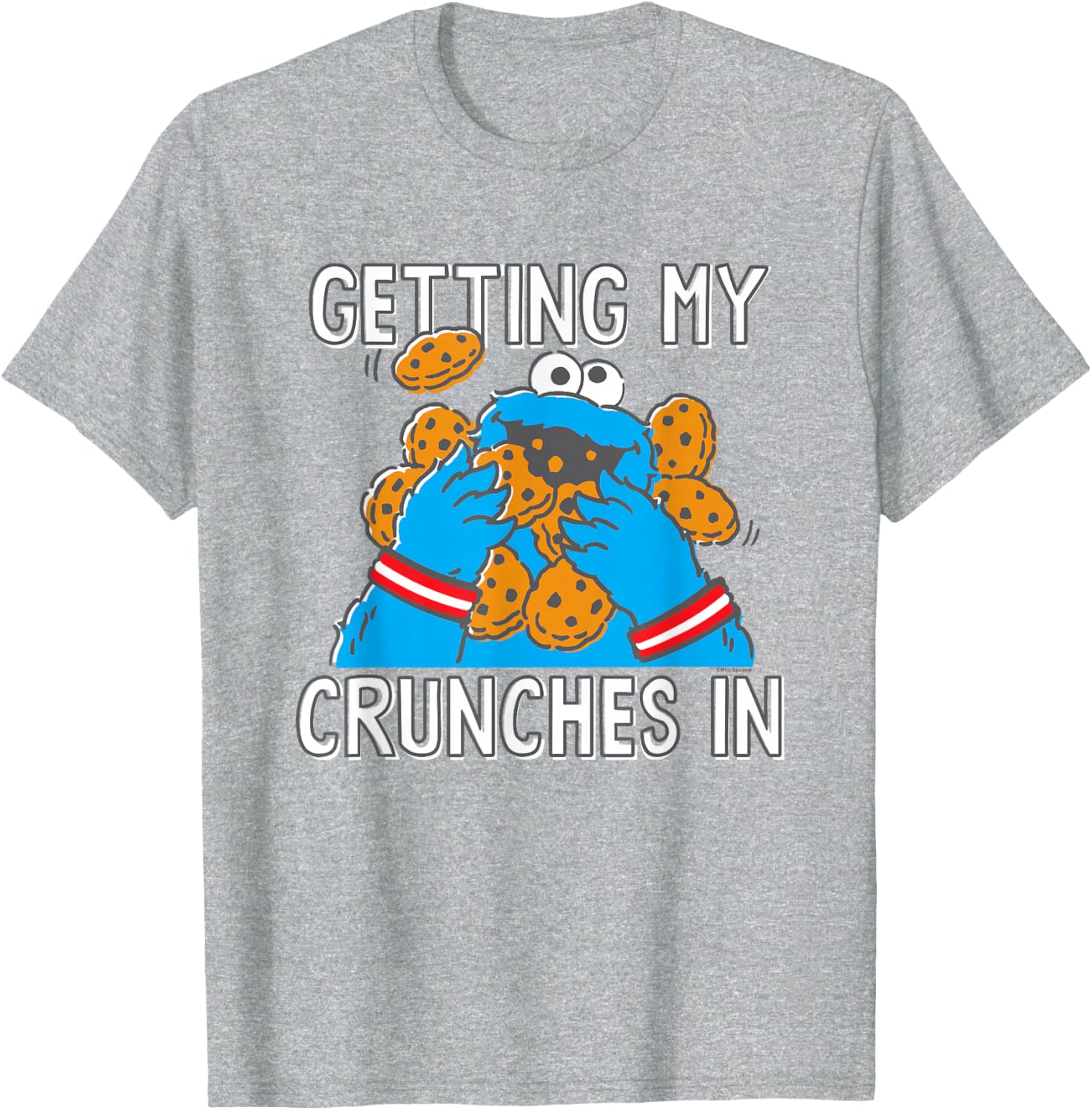 Cookie Monster My Crunches T-Shirt for Kids and Adults Fun Apparel - 4