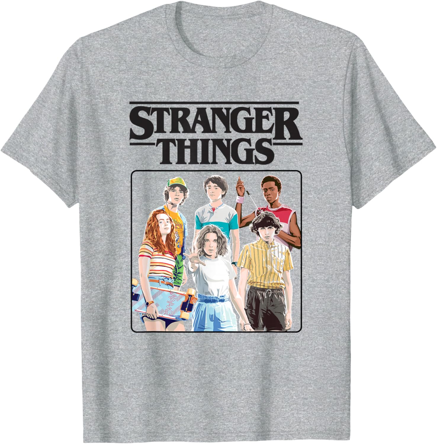 Stranger Things Vintage Eighties T-Shirt with Retro Group Logo Design - 4
