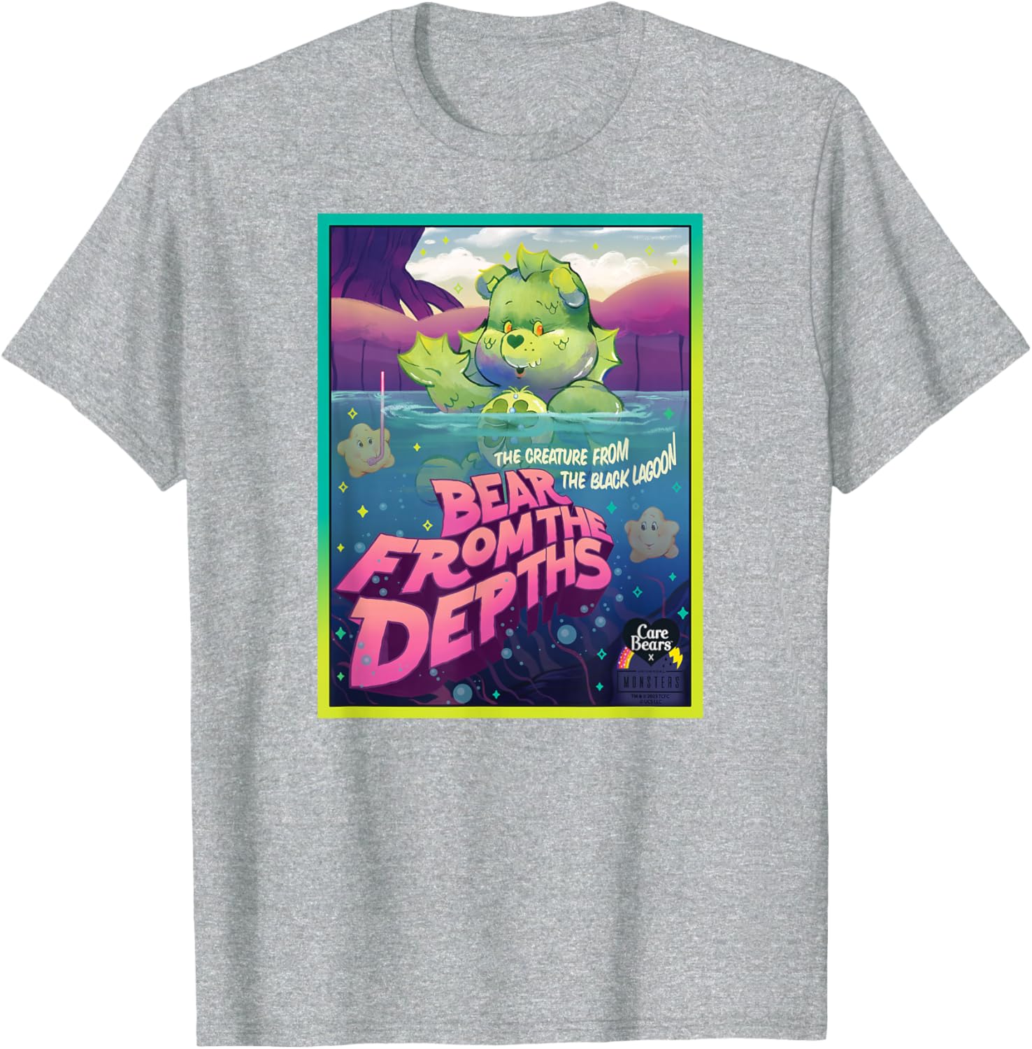 Care Bears Universal Monsters Good Luck Bear Creature T-Shirt for Fans - 13