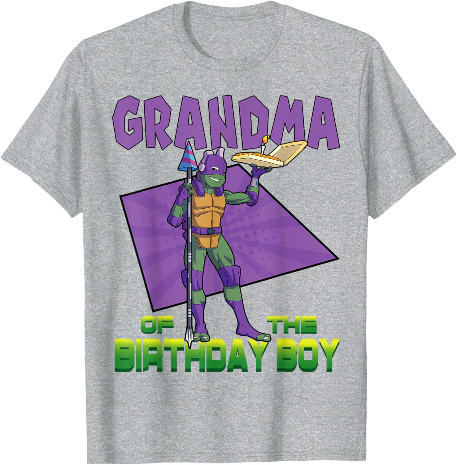 Mademark Teenage Mutant Ninja Turtles Donnie Birthday Pizza T-Shirt - 19