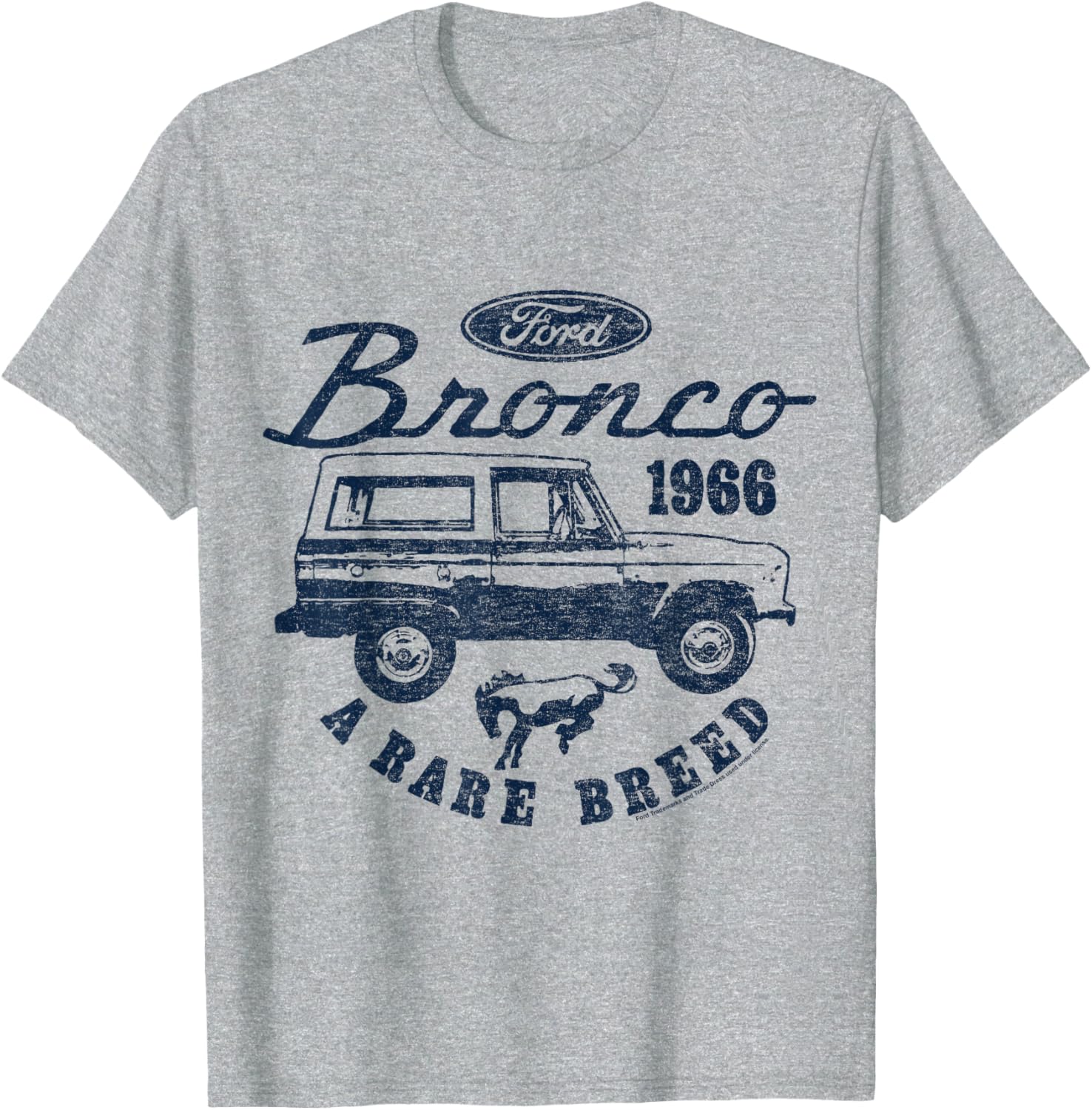 Ford Bronco 1966 Rare Breed Logo T-Shirt for Enthusiasts and Collectors - 8