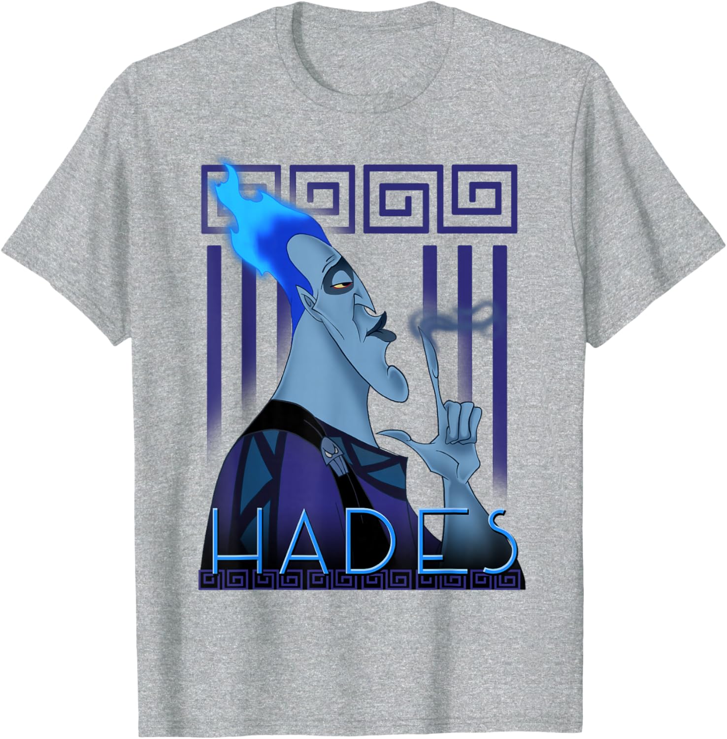 Disney Hercules Hades Geometric Portrait Graphic T-Shirt for Fans - 8
