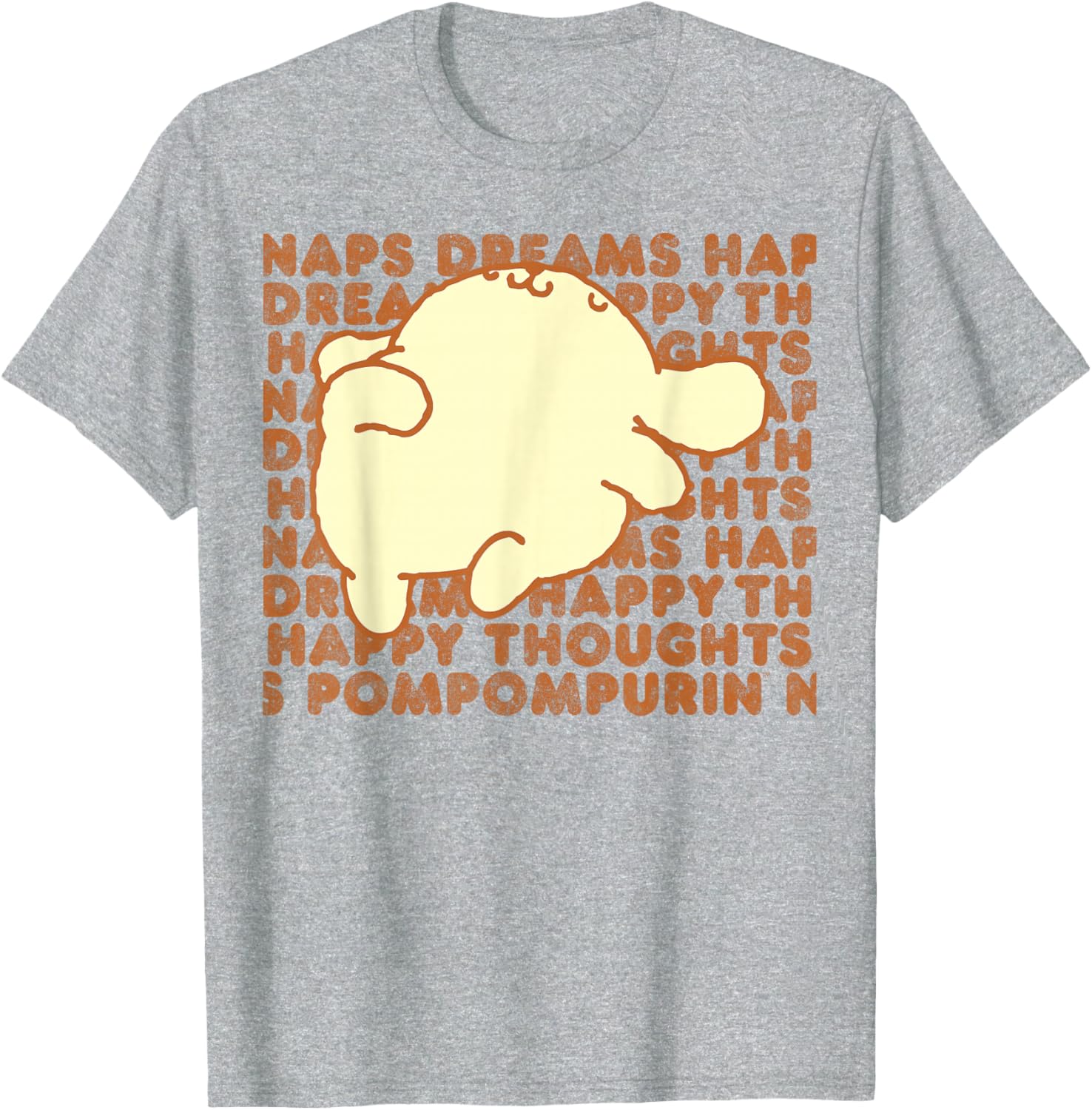 Pompompurin Happy Thoughts Nap Time T-Shirt for Cozy Relaxation - 18