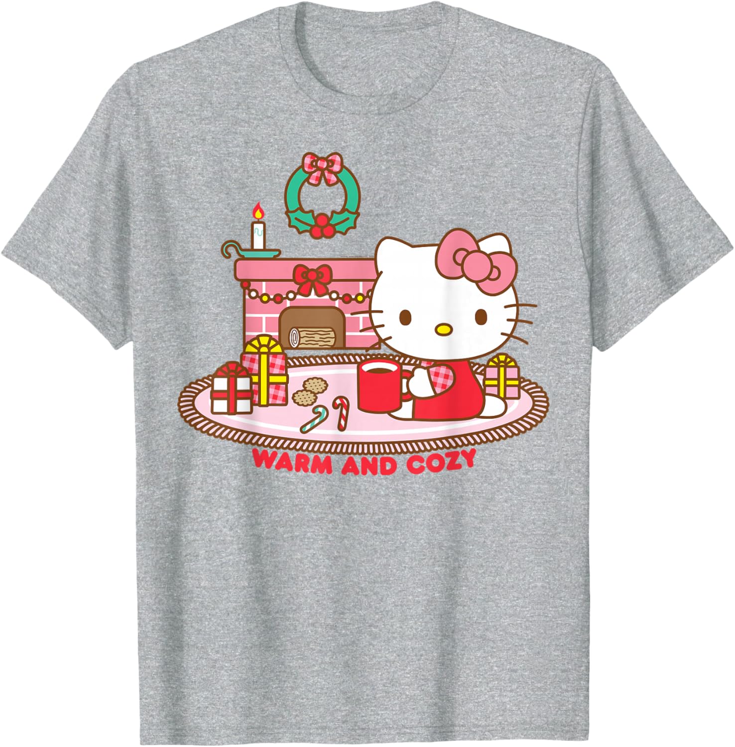 Hello Kitty Cozy Christmas T-Shirt Perfect for Festive Cheer and Comfort - 14