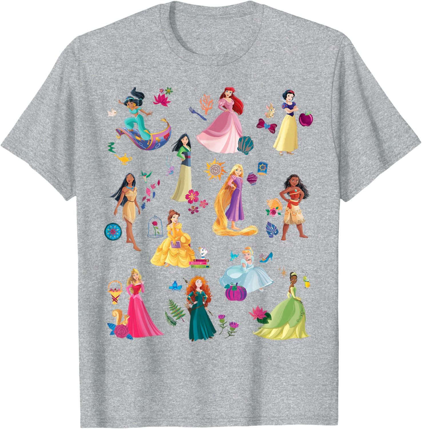 Disney Princess Magical Print T-Shirt for Kids Fun and Fashionable Wear - 23