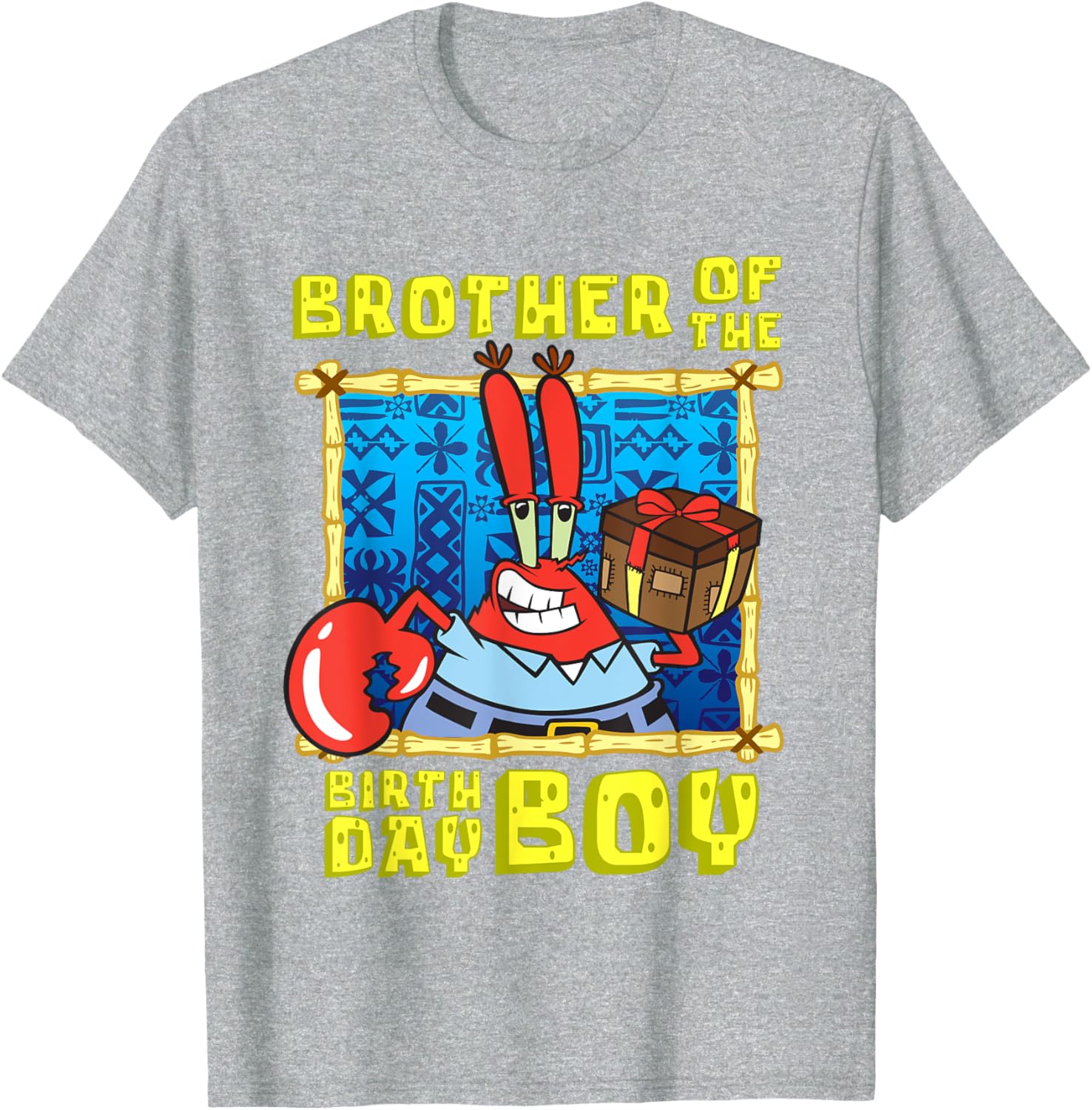 Mademark SpongeBob Mr. Krabs Brother Birthday T-Shirt for Boys - 16