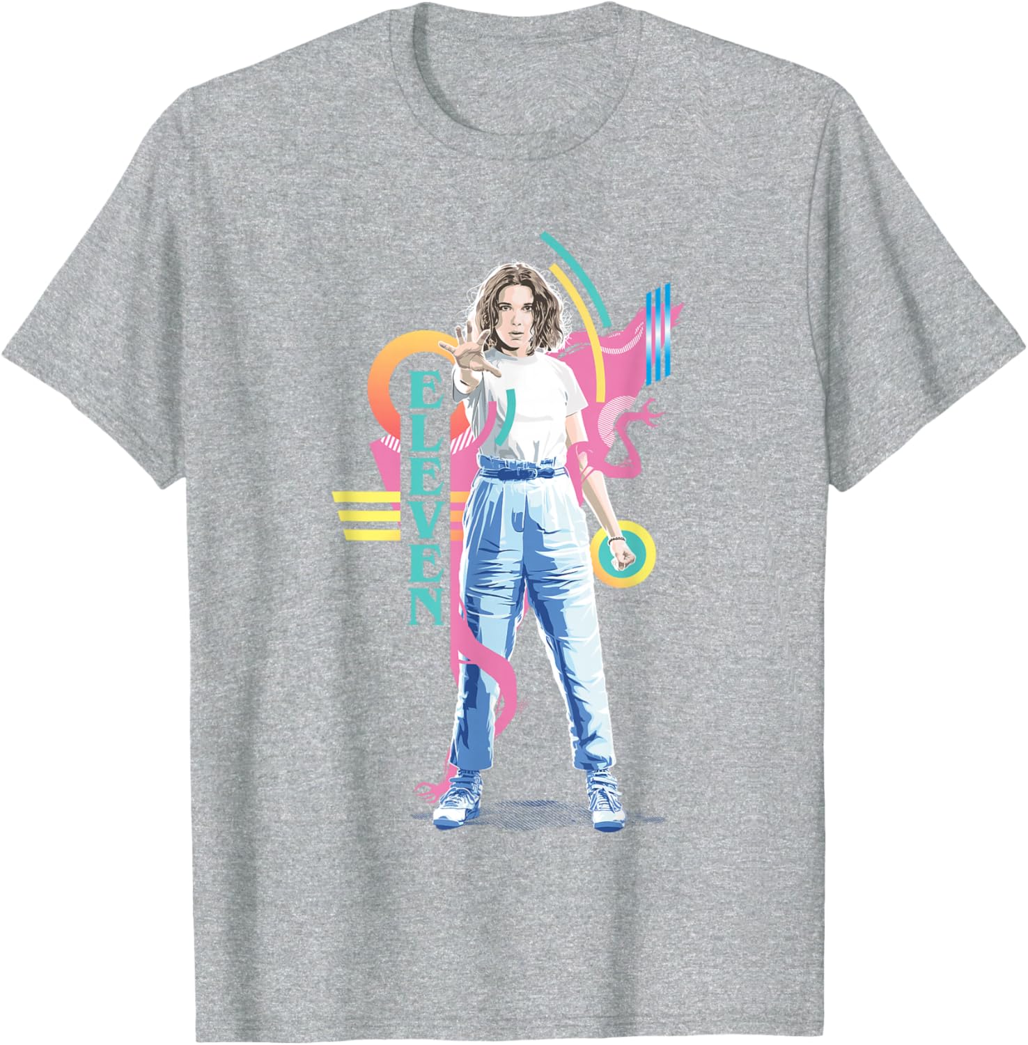 Stranger Things Eleven Retro 80s Icon T-Shirt for Fans and Collectors - 3