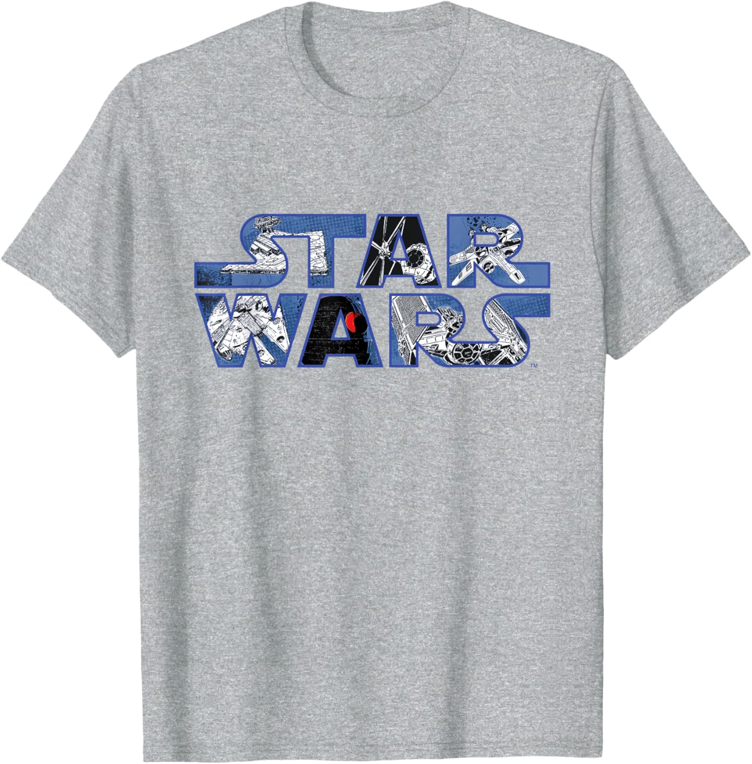 Star Wars Millennium Falcon and Death Star T-Shirt for Fans and Collectors - 10