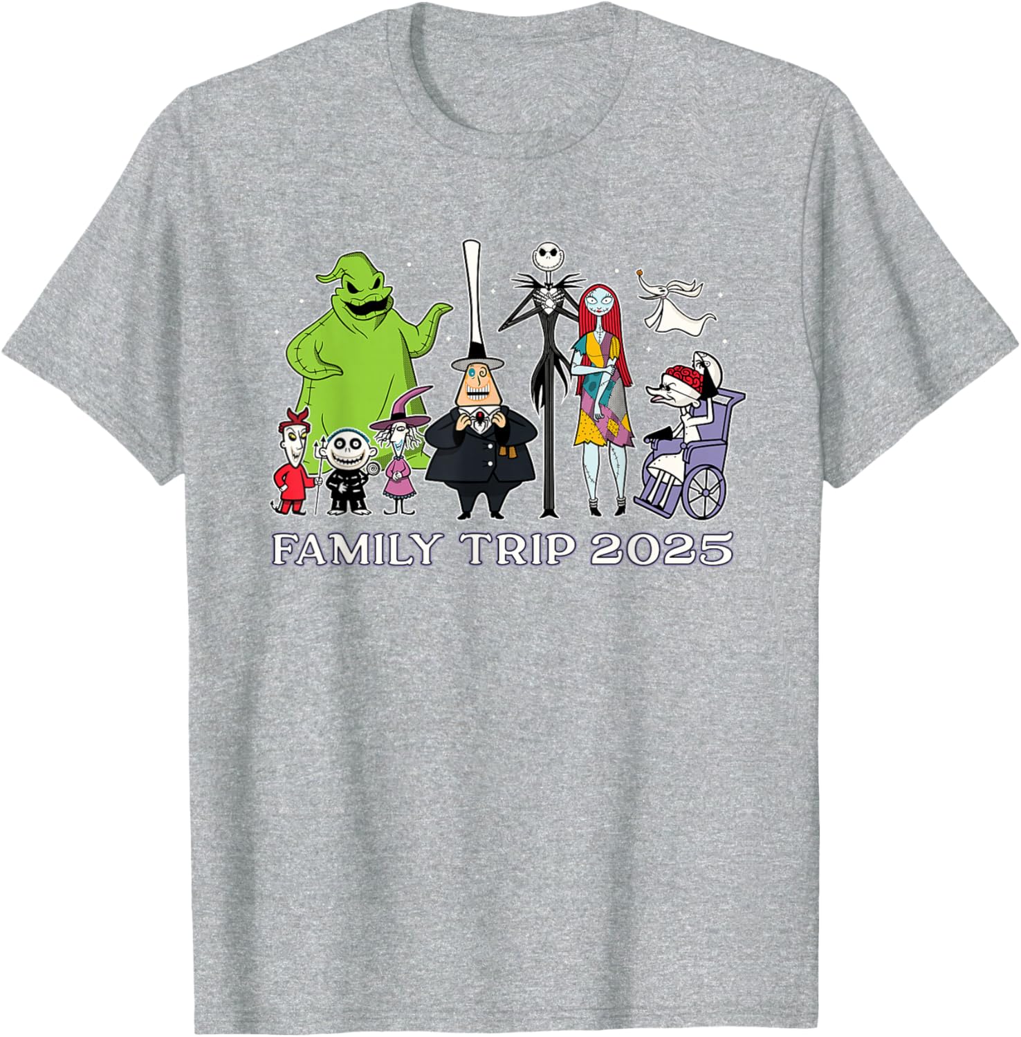Disney The Nightmare Before Christmas Family Trip T-Shirt 2025 Fun Design - 26